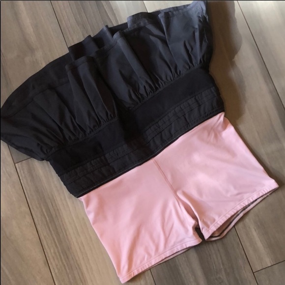 Lululemon 6 Back on Track Ruffles Skirt Pink Black - Picture 5 of 15